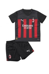 AC Milan Babytruitje Thuis tenue Kind 2022-23 Korte Mouw (+ Korte broeken)